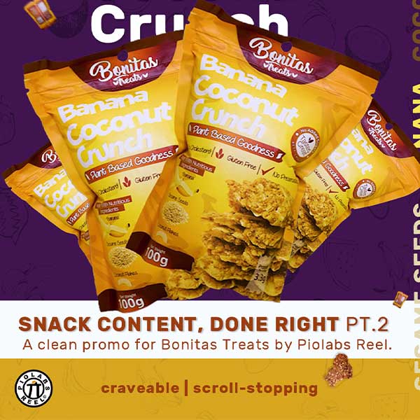 Banana Coconut Crunch Product Ad Shoot