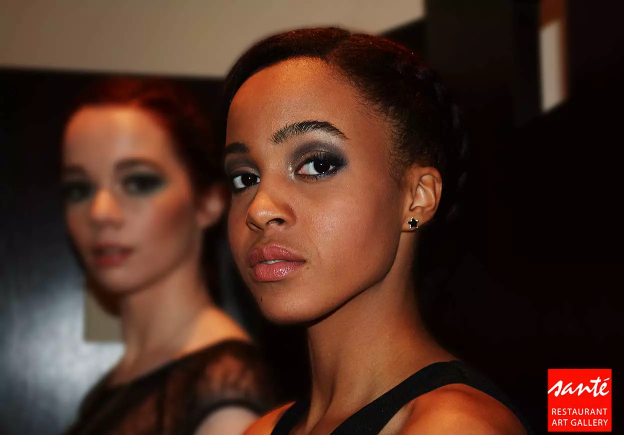 portrait of a model for a sante restaurant event